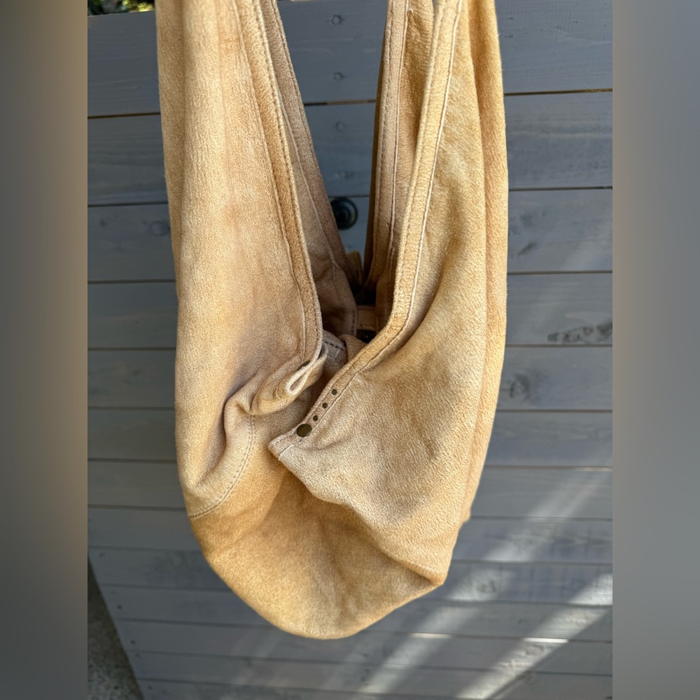 Tan Suede Tote Bag - Picture 7 of 13